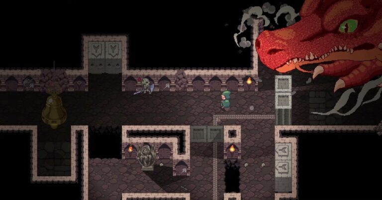 Don’t Wake The Beast is a blend of Thief and Spelunky where you must let sleeping dragons lie